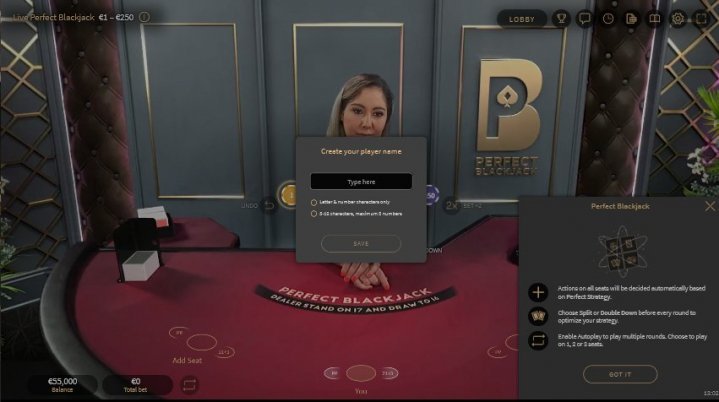 Perfect Blackjacк 1