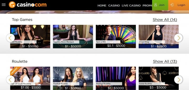 كازينو Casino.com 5
