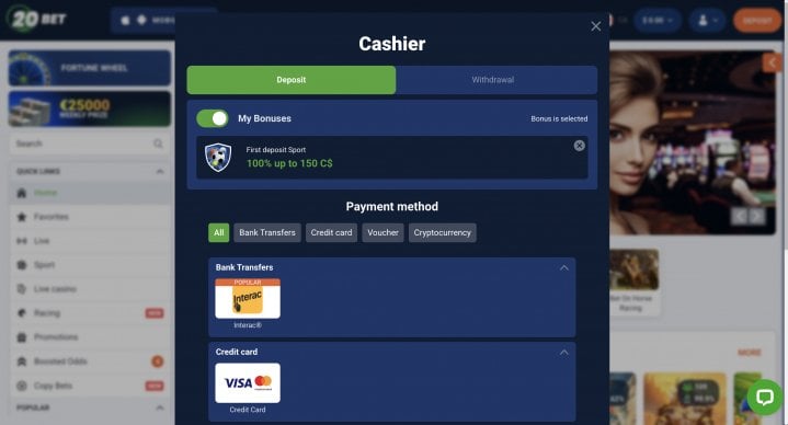 20Bet Casino 16