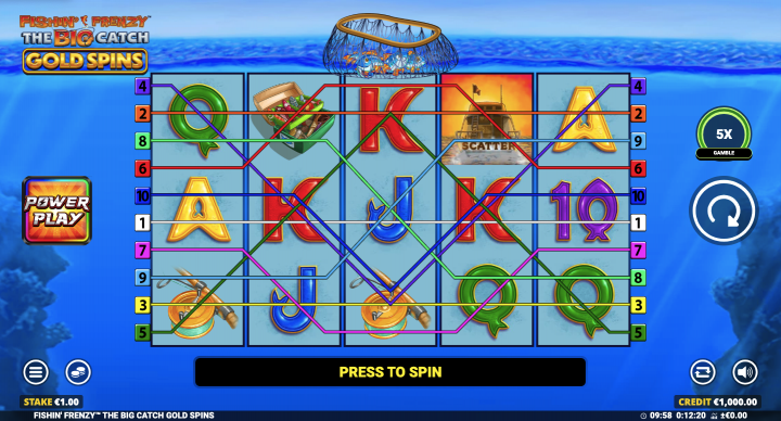 Fishin’ Frenzy The Big Catch Gold Spins 1