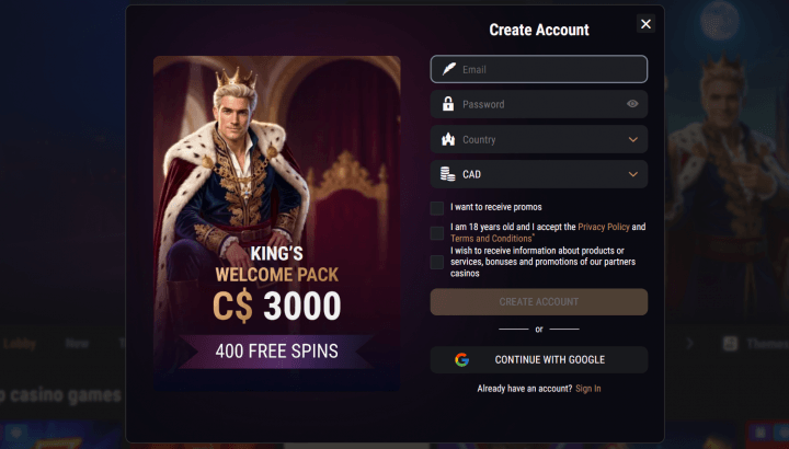 King Billy Casino 2