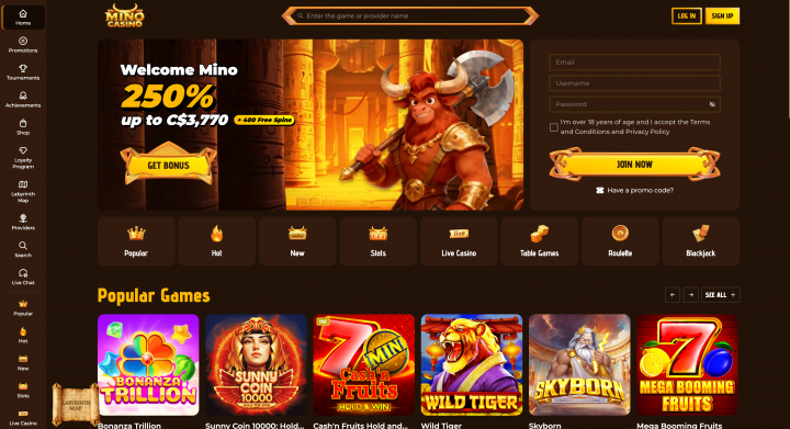 Mino Casino 1