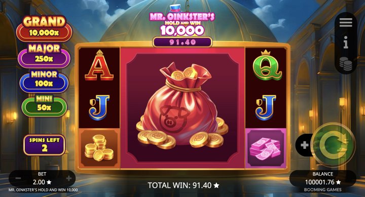 Mr. Oinkster’s Hold & Win 10,000 12