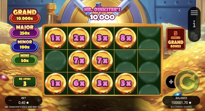 Mr. Oinkster’s Hold & Win 10,000 13