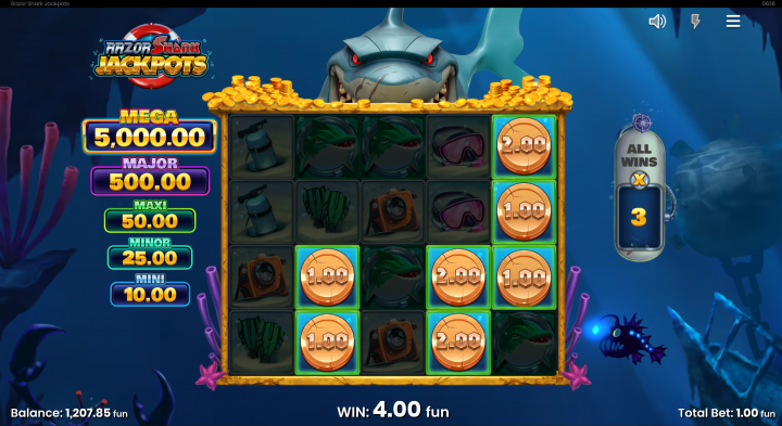 Razor Shark Jackpots 12