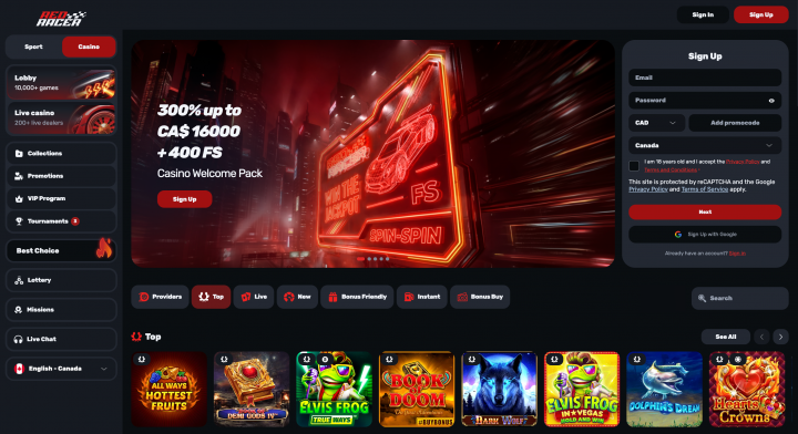 Red Racer Casino 1