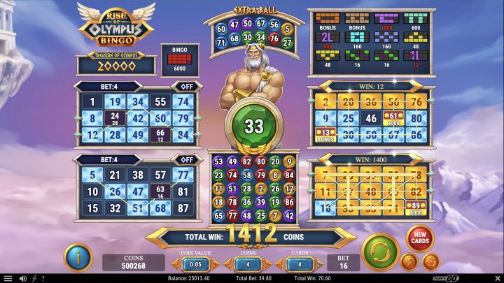 Rise of Olympus Bingo 5