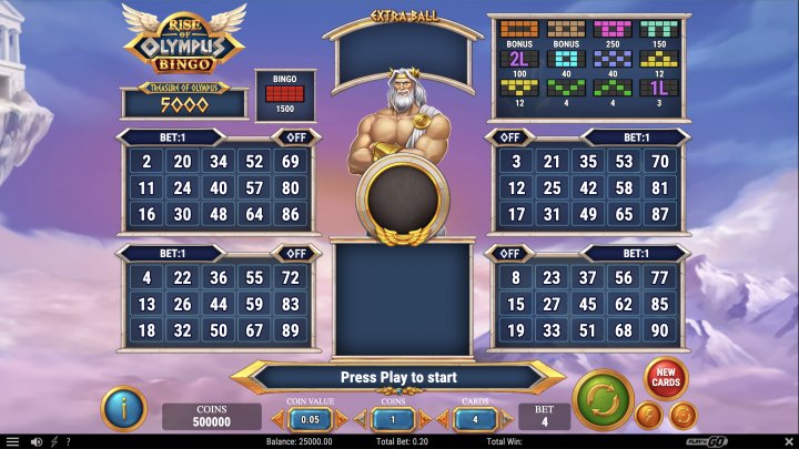 Rise of Olympus Bingo 1
