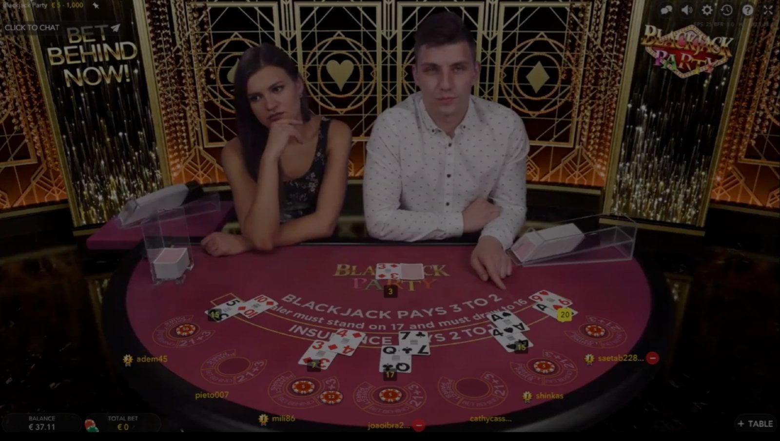 Blackjack Party demo