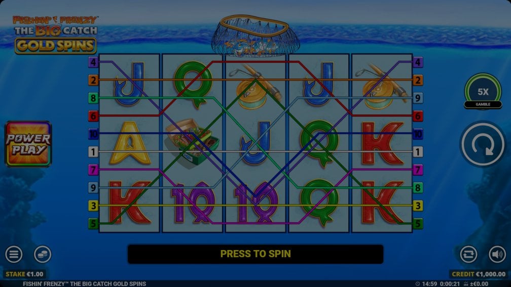 Fishin’ Frenzy The Big Catch Gold Spins demo