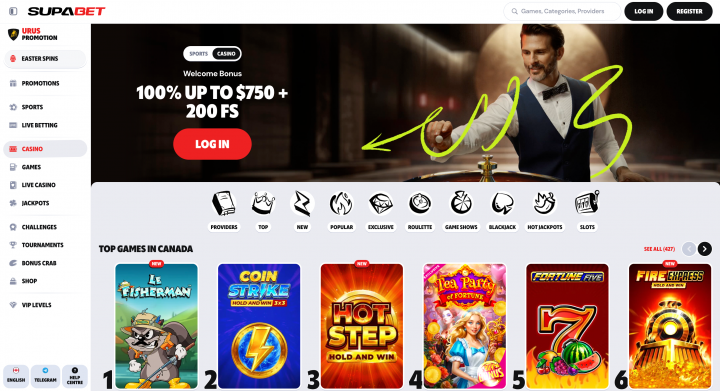 SupaBet Casino 1