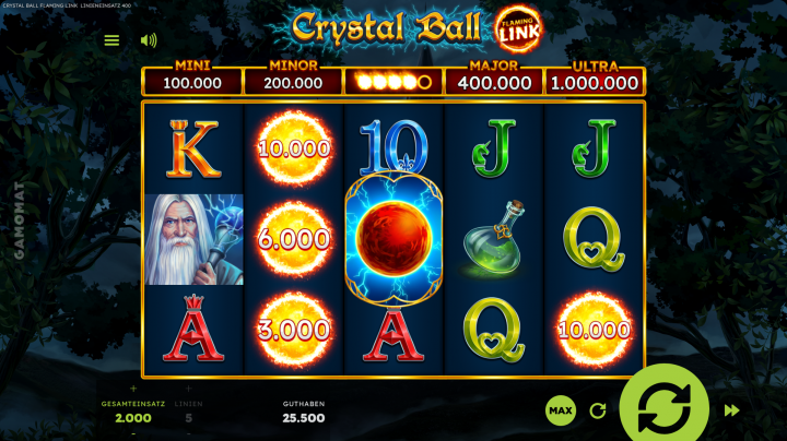 Crystal Ball Flaming Link 13