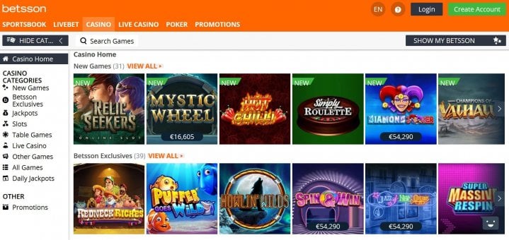 Betsson Casino 4