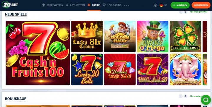 20BET Casino 3