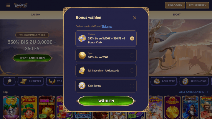 DivaSpin Casino 2
