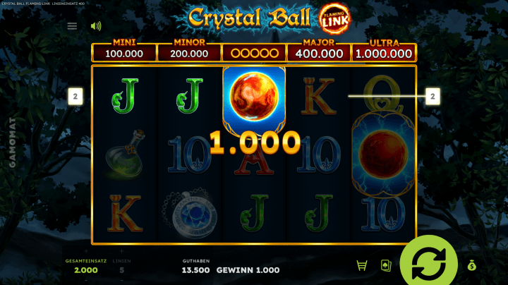 Crystal Ball Flaming Link 17