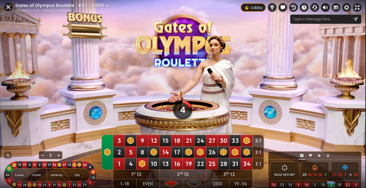 Gates of Olympus Roulette 1