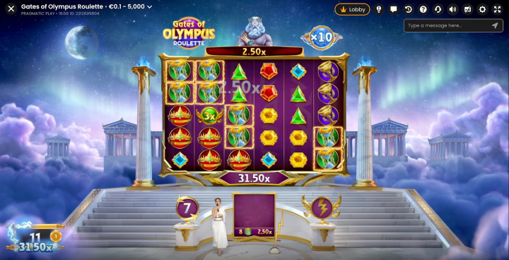 Gates of Olympus Roulette 3