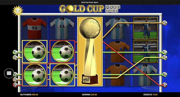 Gold Cup Power Spins 5