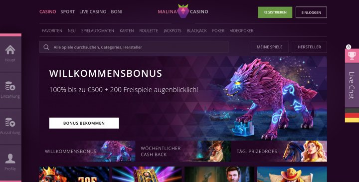 Malina Casino | ᐉ Bonus | 2025 Erfahrungen und Test