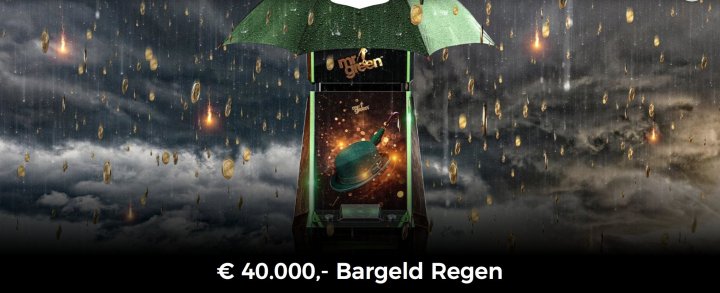 Bargeld Regen im Mr Green Casino: 40.000€ in einer Woche