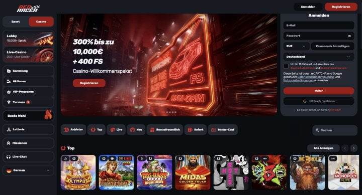 Red Racer Casino 1