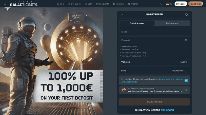 Galactic Bets Casino 2