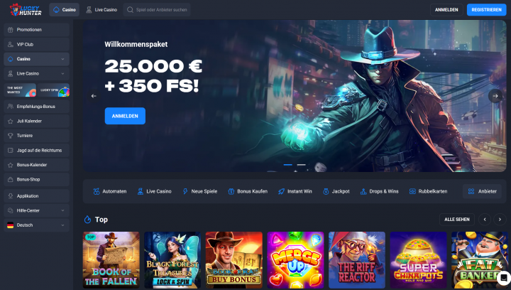 Lucky Hunter Casino 1