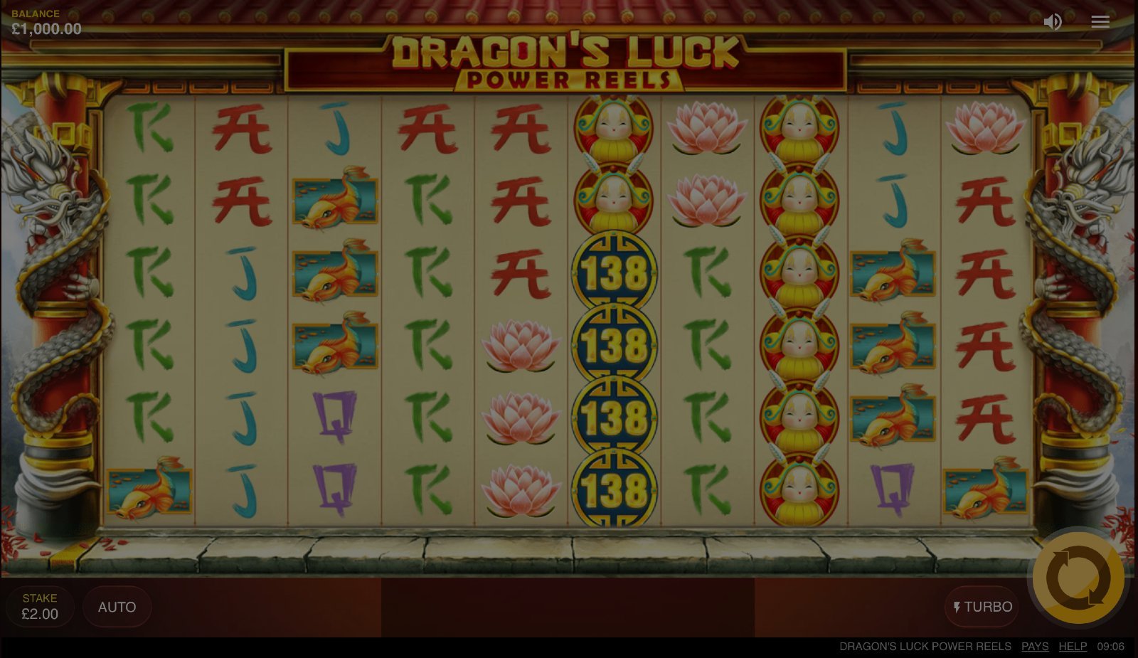 Dragon’s Luck Power Reels demo