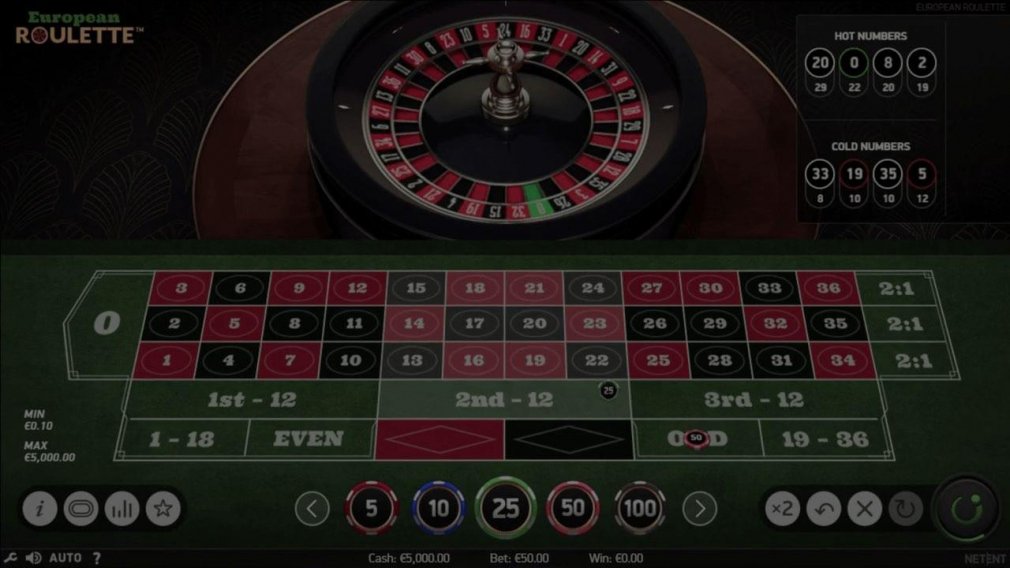 European Roulette demo