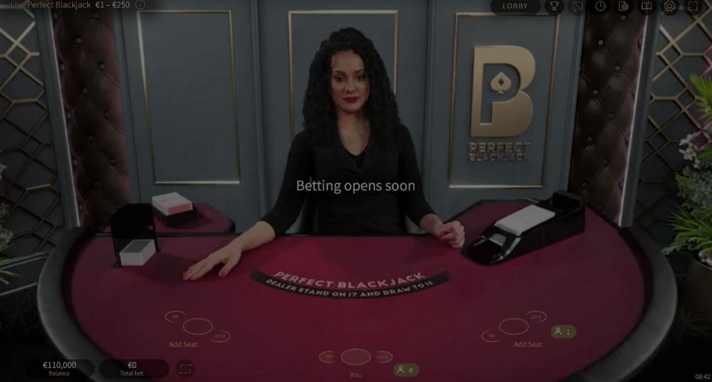 Perfect Blackjack demo