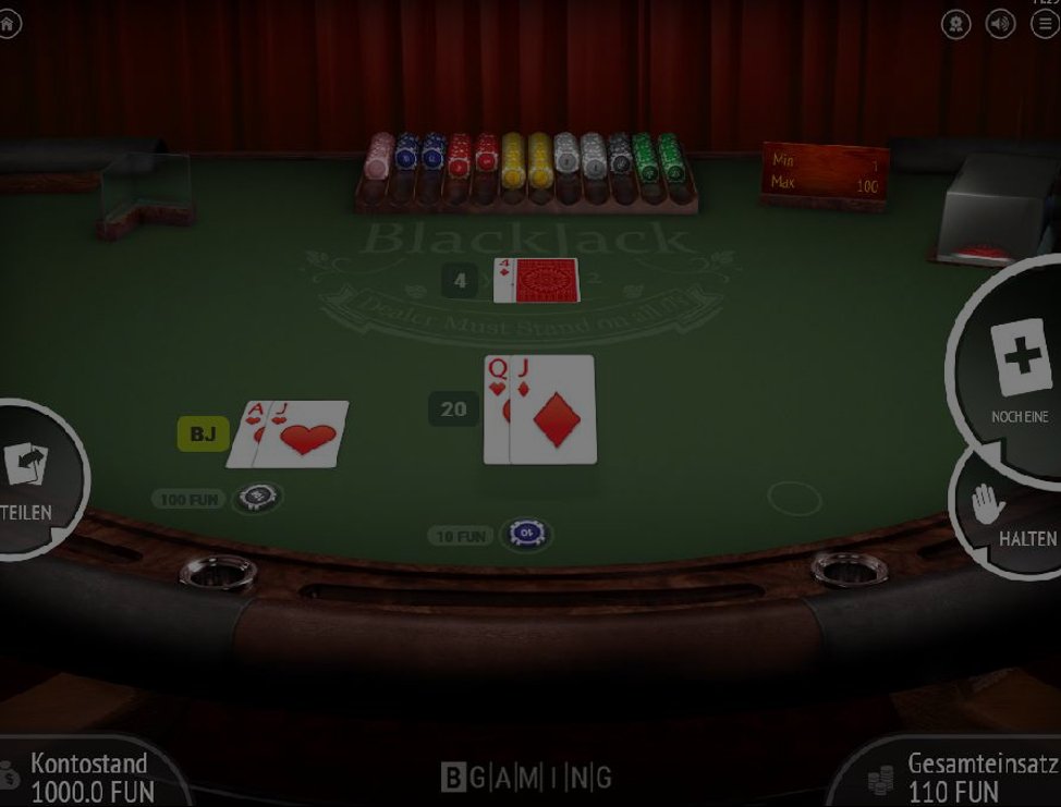 Blackjack Multihand demo