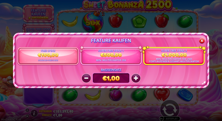 Sweet Bonanza 2500 15
