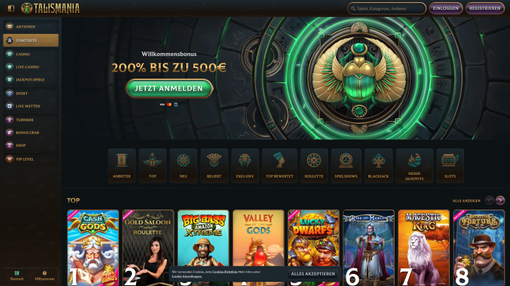 Talismania Casino 1