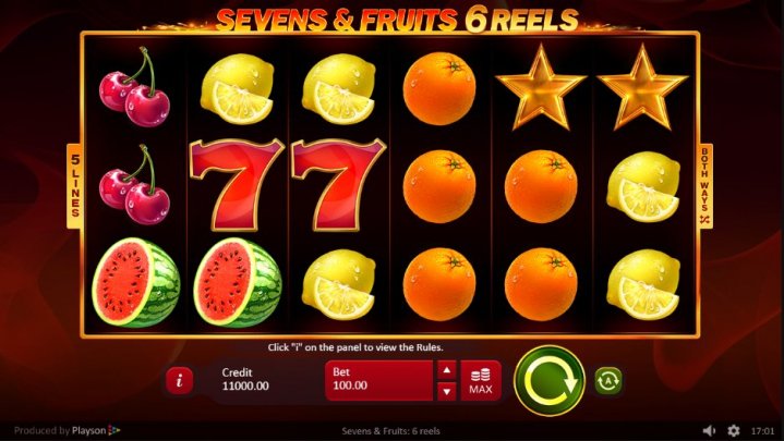 Sevens & Fruits 6 Reels 1