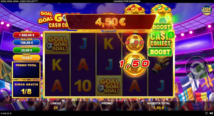 Goal Goal Goal: Cash Collect 4