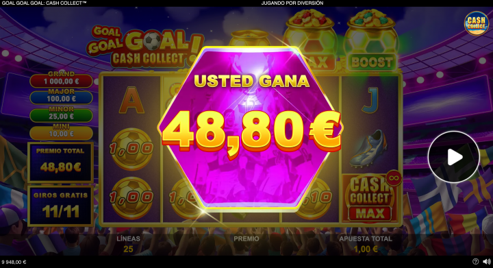 Goal Goal Goal: Cash Collect 11