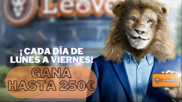 ¡Gana hasta 250€ con el Casino Leo Vegas!