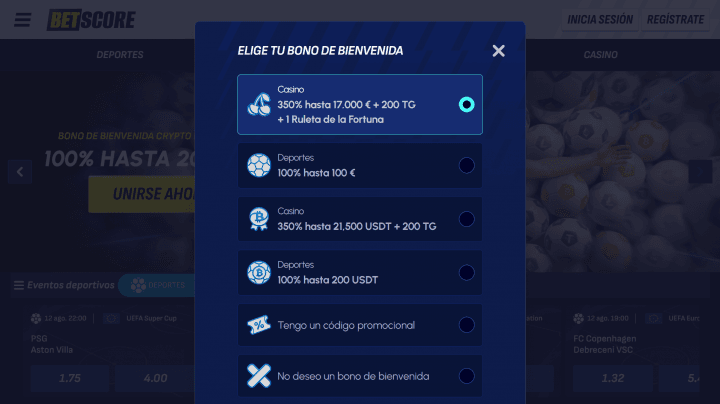 BetScore Casino 2