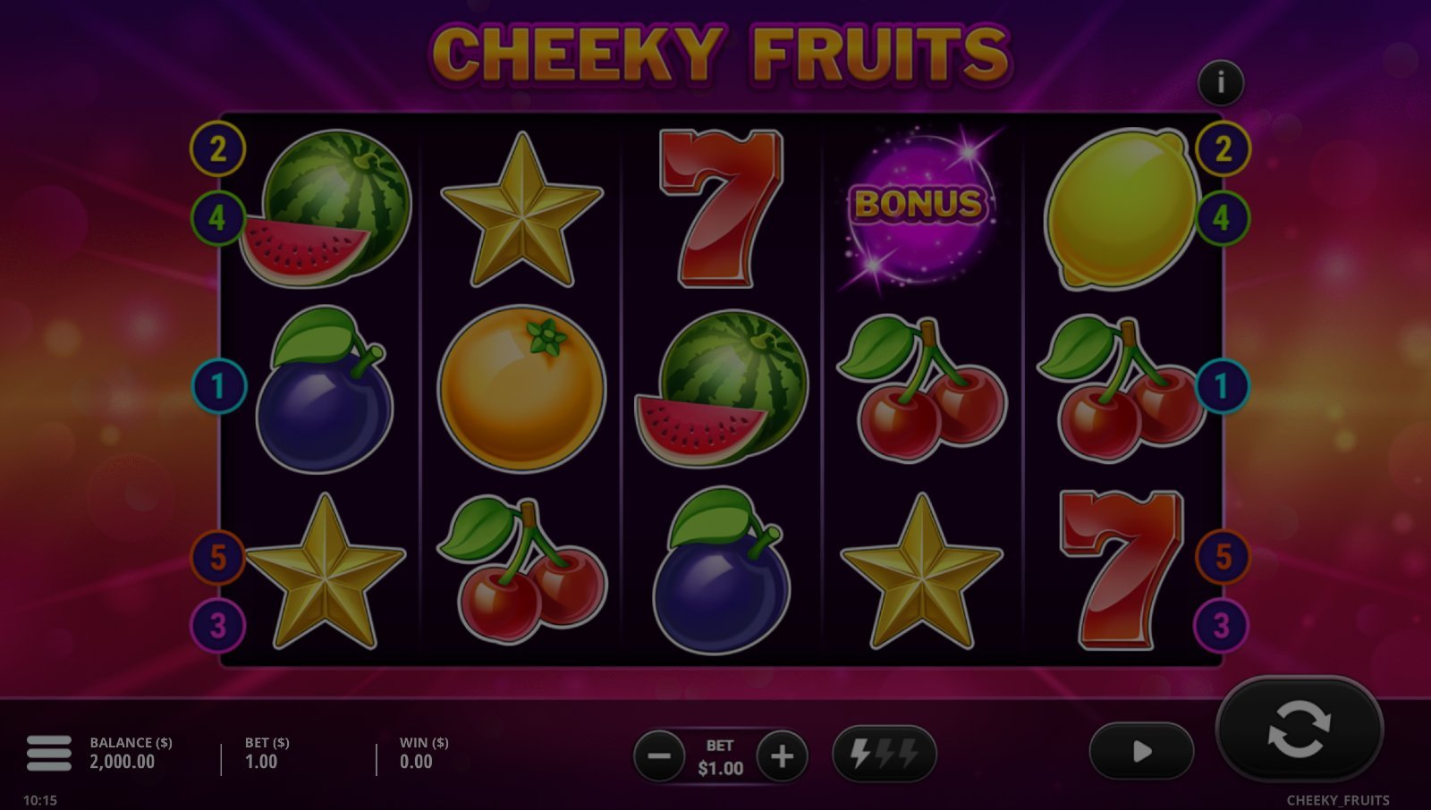 Cheeky Fruits demo