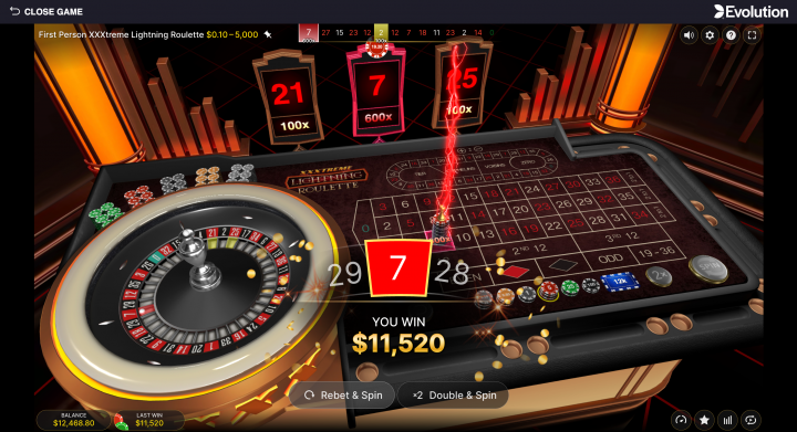 Xxxtreme Lightning Roulette 5