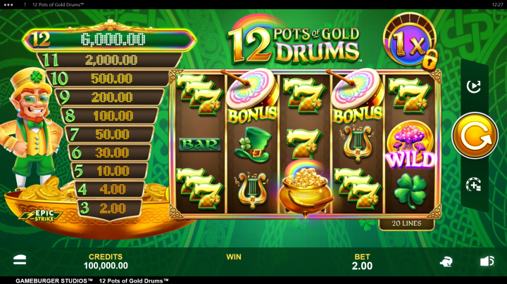 12 Pots of Gold Drums 1