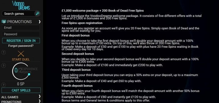 Voodoo Dreams Casino 3