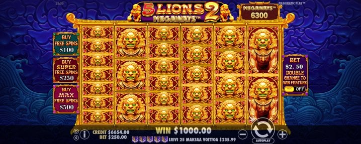 5 Lions Megaways 2 13