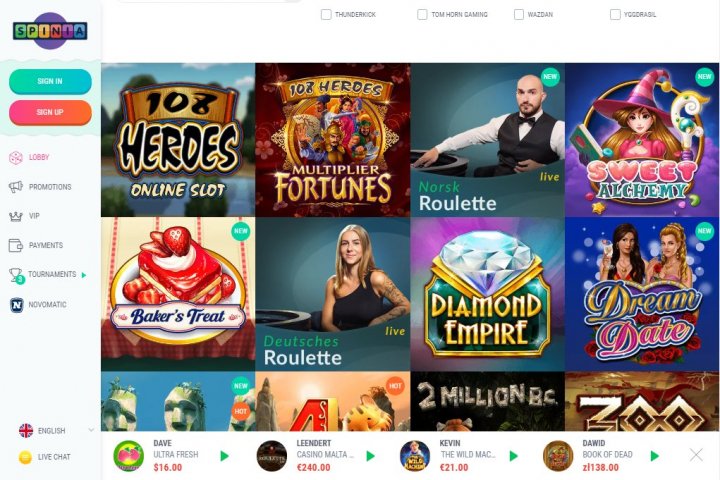 Spinia Casino 3