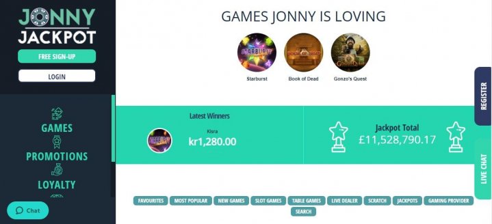 Jonny Jackpot Casino 1