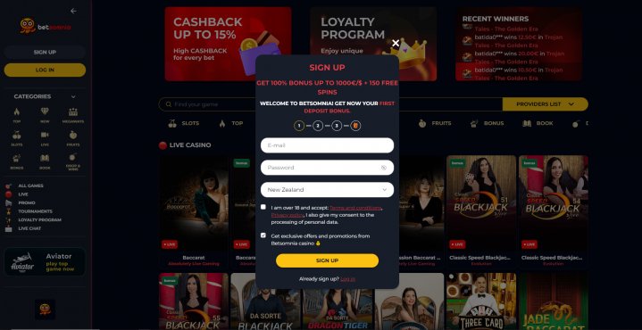 Betsomnia Casino 5