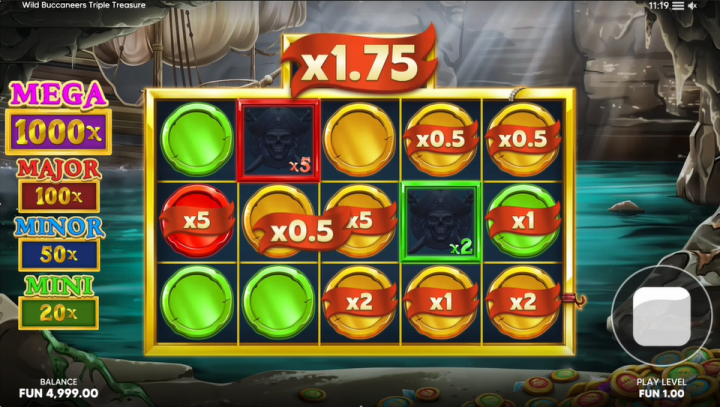 Wild Buccaneers Triple Treasure 15