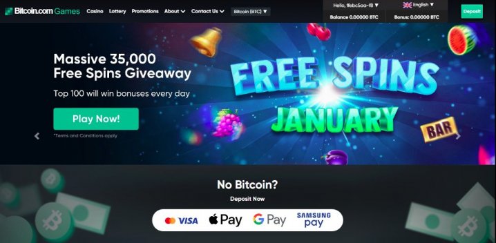 Bitcoin.com Games Casino 1