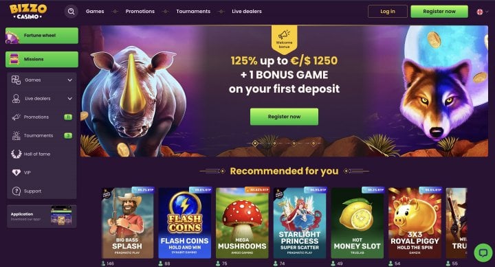 Bizzo casino free spins